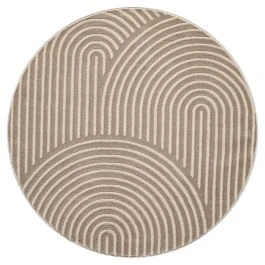 Rund Bella Zen Mørk Beige