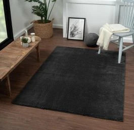 Vaskbart Pels-teppe Cat Svart