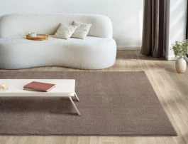 Vaskbar Blød Ryateppe Cloudy Taupe