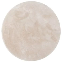 Rund Fluffy Beige