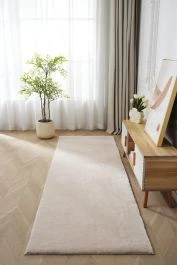 Løper Fluffy Beige