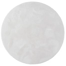 Rund Fluffy Offwhite