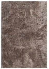 Vaskbar Blød Ryateppe Fluffy Taupe