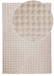 Vaskbart Pels-teppe Rabbit Bubble Lys Beige