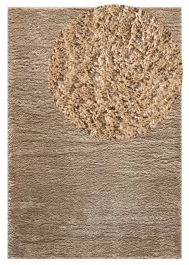 Blød Ryateppe Softy Mørk Beige