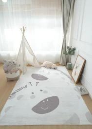 Børne Teppe Zappy Giraffe Krem