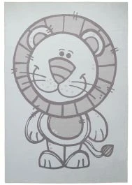 Børne Teppe Zappy Lion Krem