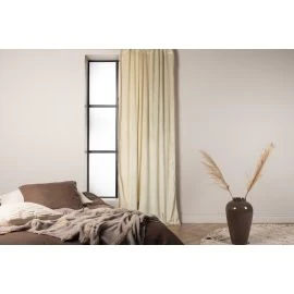 Fløyelsgardin 2-pak Lavendelvind Beige