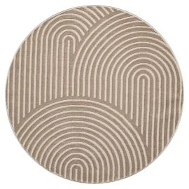 Rund Bella Zen Mørk Beige