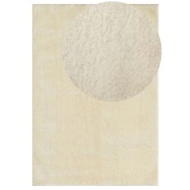 Vaskbar myk Ryateppe Cloudy Lys Beige