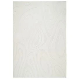 Vaskbar myk Ryateppe Fuzzy Meia Offwhite