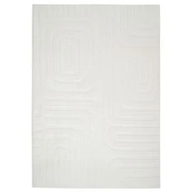 Vaskbar myk Ryateppe Fuzzy Vega Offwhite