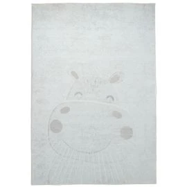 Barneteppe Zappy Hippo Krem