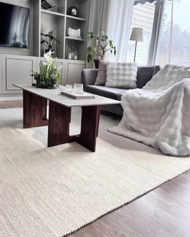 Ullteppe Elsa Offwhite