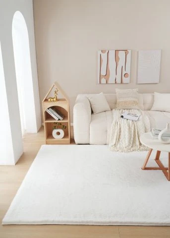 Pels Teppe Rabbit Lux Offwhite