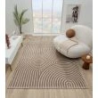 Denne produkten heter Bella Zen, laget av Polyester & Polypropylen materiale med en vakker Mørk Beige farge – SE Mattor