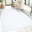 Denne produkten heter Lazy, laget av Polypropylen materiale med en vakker Hvit farge – SE Mattor