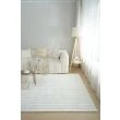 Denne produkten heter Rabbit Stripe, laget av Polyester materiale med en vakker Offwhite farge – SE Mattor