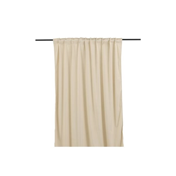 Fløyelsgardin 2-pak Lavendelvind Beige