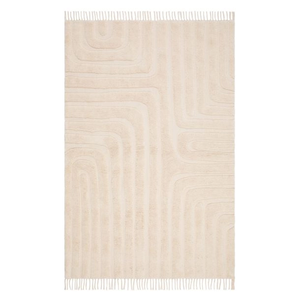 Juno Grid Kräm Bomullsmatta