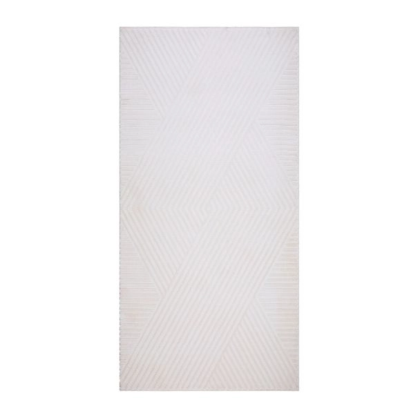 Gångmatta Elaro Striara Creme