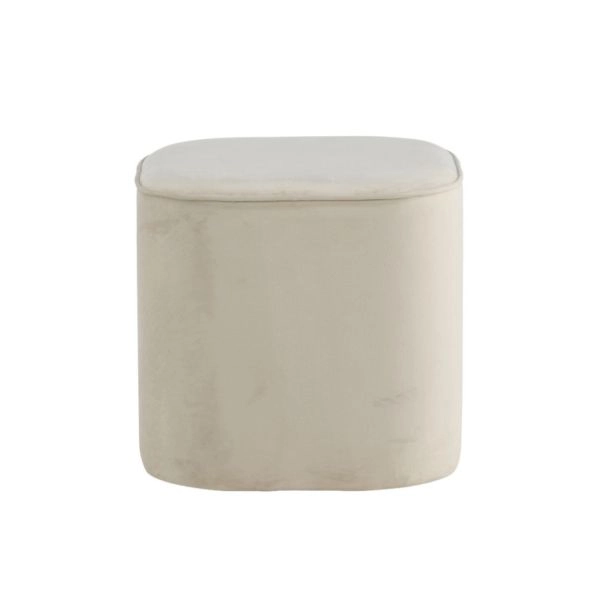 Puff Adela Velvet Hvit