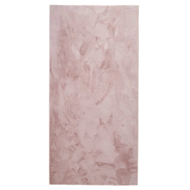 Løper Cat Lyserosa Vaskbart Pels-teppe