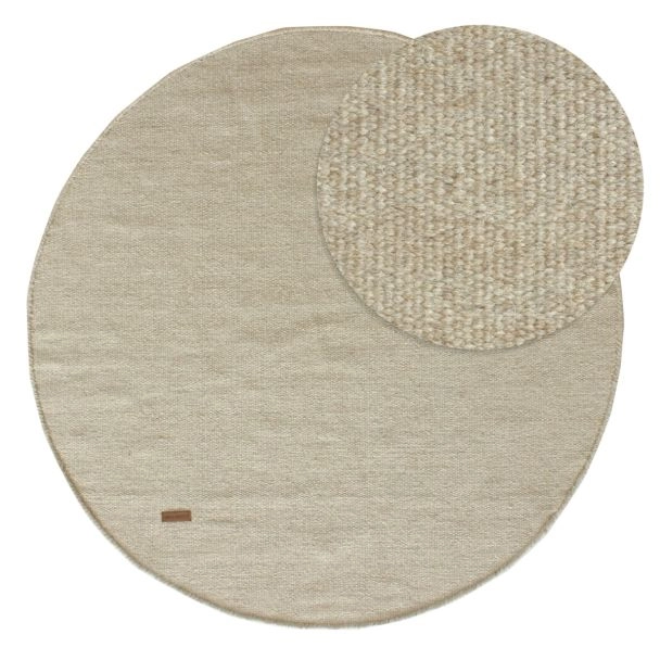Rund Matta Dalen Beige