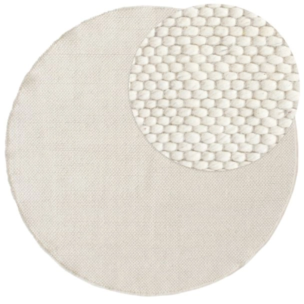 Denne produkten heter Elsa, laget av 80% Ull & 20% Bomull materiale med en vakker Offwhite farge – SE Mattor