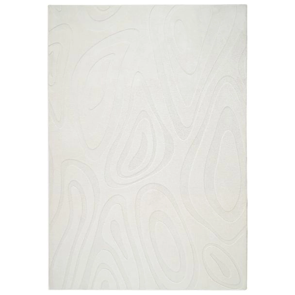 Vaskbar myk Ryateppe Fuzzy Meia Offwhite