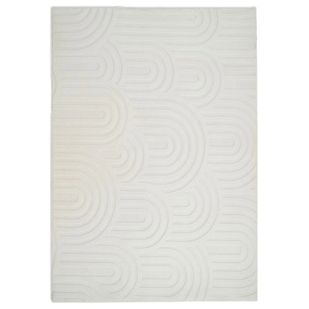 Vaskbar myk Ryateppe Fuzzy Soma Offwhite