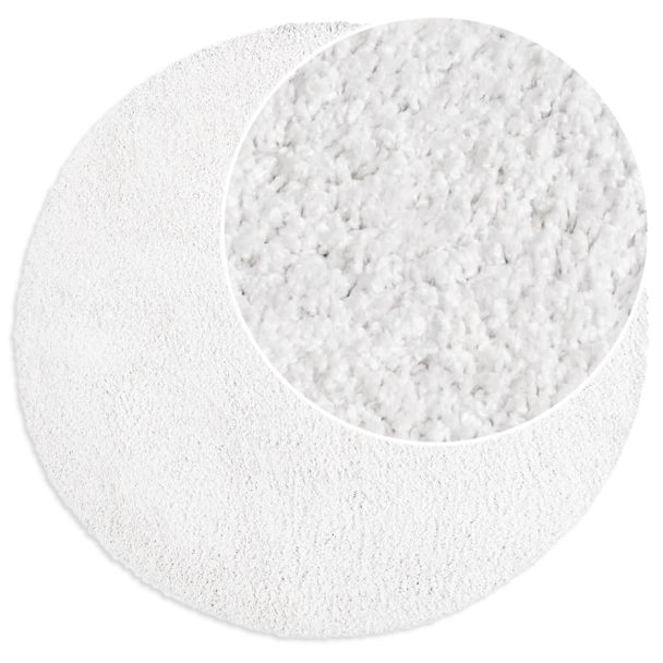 Denne produkten heter Lazy, laget av Polypropylen materiale med en vakker Hvit farge – SE Mattor