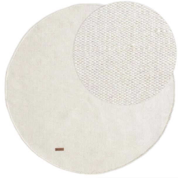 Denne produkten heter Lunda, laget av 80% Ull & 20% Bomull materiale med en vakker Offwhite farge – SE Mattor