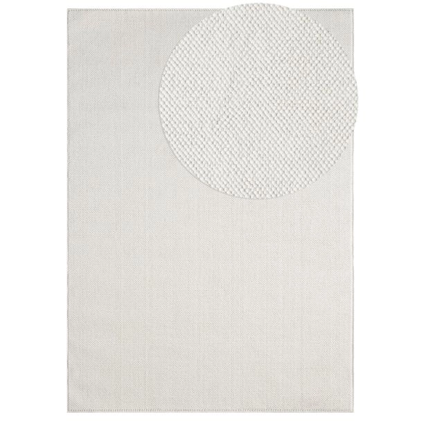 Uldteppe-look Nordic Offwhite