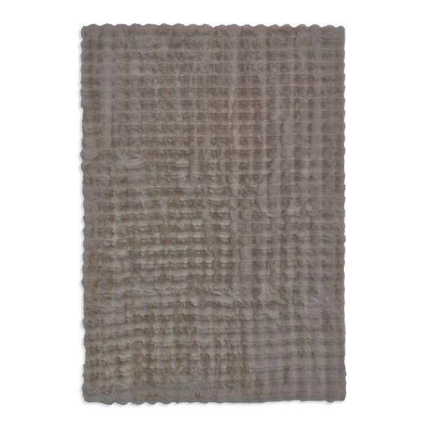 Vaskbart Pels-teppe Rabbit Bubble Taupe