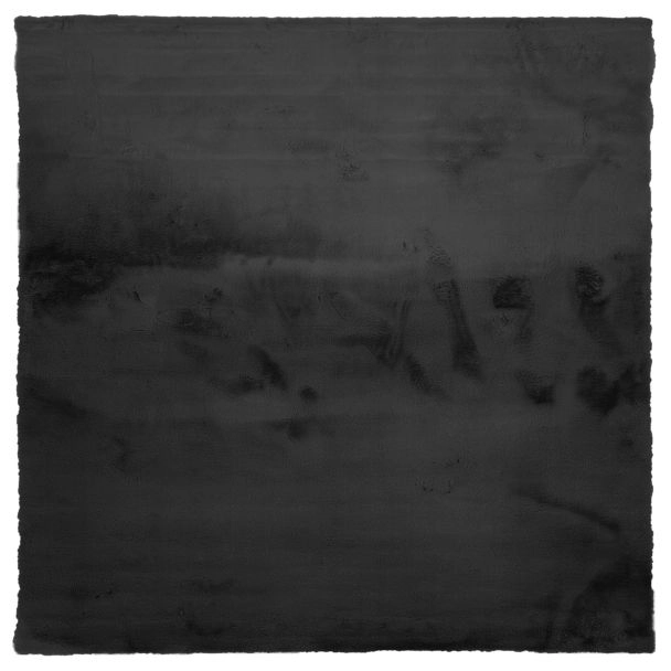 Kvadratisk Rabbit Eco Svart Pels Teppe