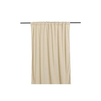 Fløyelsgardin 2-pak Lavendelvind Beige