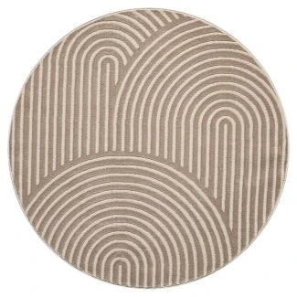 Rund Bella Zen Mørk Beige