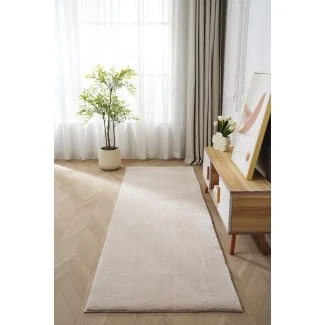 Løper Fluffy Beige