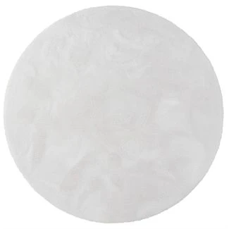Rund Fluffy Offwhite