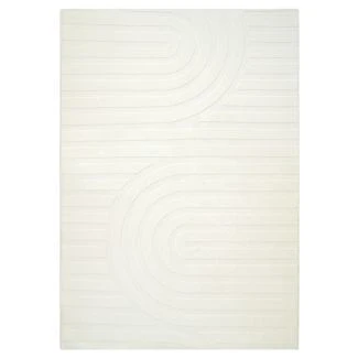 Vaskbar myk Ryateppe Fuzzy Lumo Offwhite