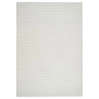 Vaskbar myk Ryateppe Fuzzy Soma Offwhite