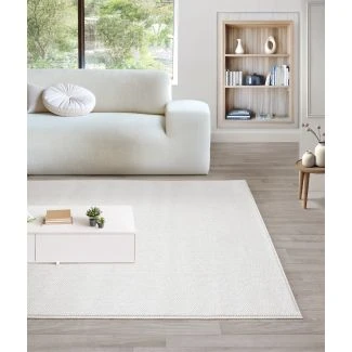 Uldteppe-look Nordic Offwhite