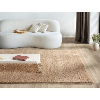 Myk Ryateppe Softy Mørk Beige