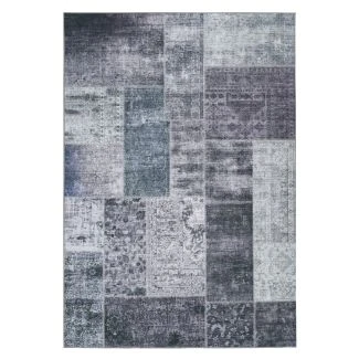 Patchwork Teppe Vero Rosso Grå