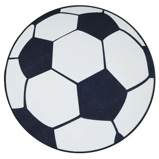 Rund Zappy Football Hvit/Svart