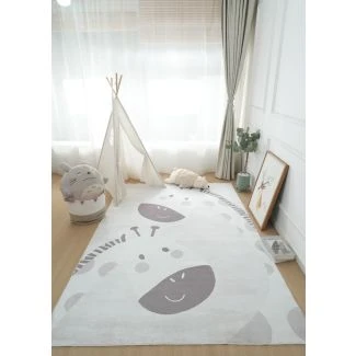 Barneteppe Zappy Giraffe Krem