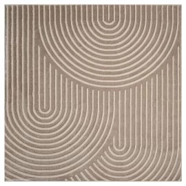 Kvadratisk Bella Zen Mørk Beige