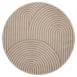 Rund Bella Zen Mørk Beige