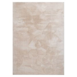 Vaskbar myk Ryateppe Fluffy Beige